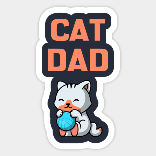 Cat Dad gift Sticker